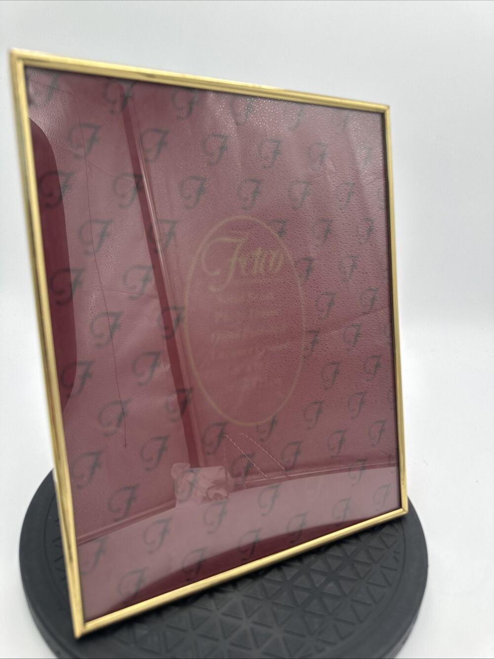 Vintage Fetco Gold Glass Tone 8x10 Photo Picture Frame